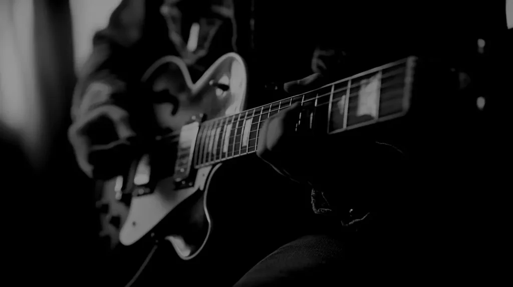 Guitar player - BW