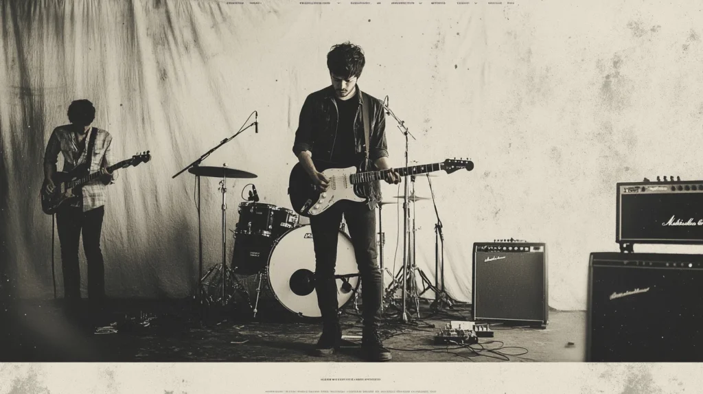 Retro indie rock band