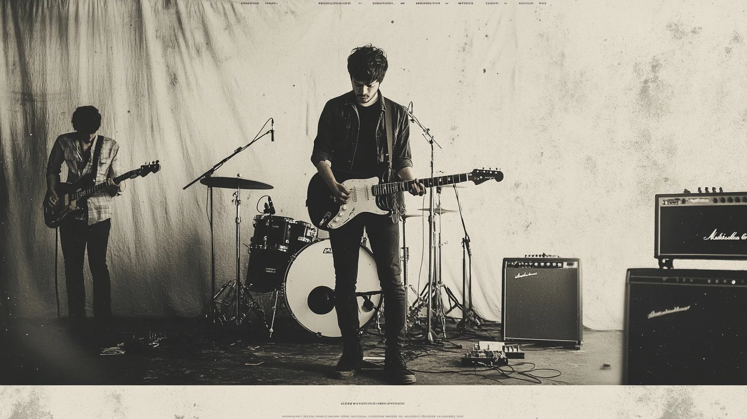 Retro indie rock band