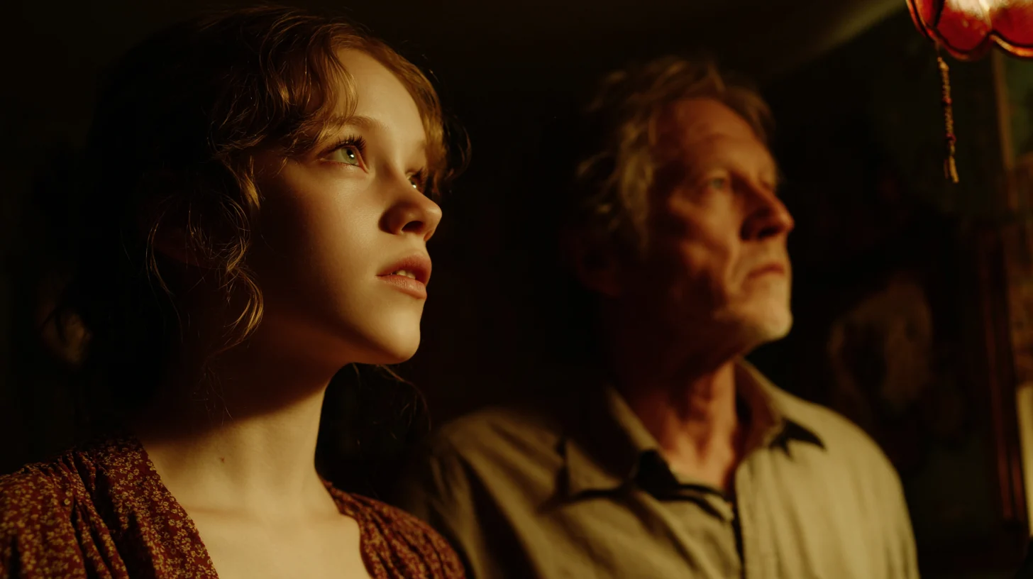 The female singer and the middle-aged protagonist